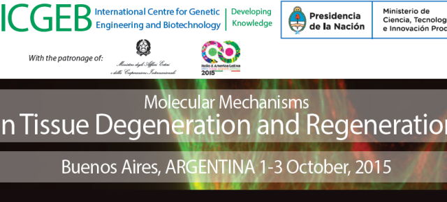 «In tissue degeneration and regeneration». El 1 de octubre de 2015 en Buenos Aires