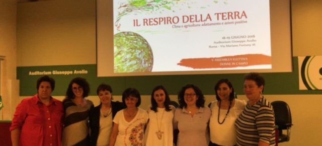 Asamblea de “Donne in Campo” de la Confederación Italiana de la Agricultura.  Roma 18 y 19 de junio 2018