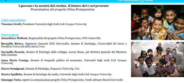 «Juventud, futuro y derechos humanos». El 16 de diciembre en la Link Campus University de Roma