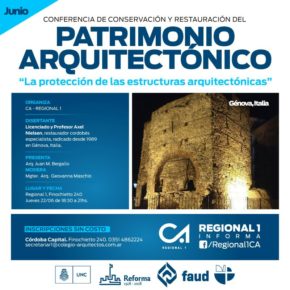 Conferencia de Axel Nielsen sobre Patrimonio Arquitectónico en la ciudad de Córdoba