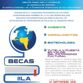 Becas IILA - DGCS/MAECI  2018-2019