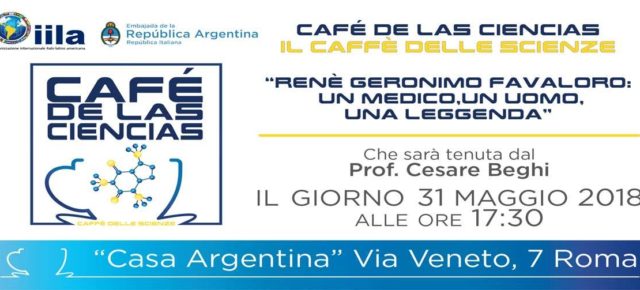 Café de las Ciencias: "René Gerónimo Favaloro: un médico, un hombre, una leyenda"