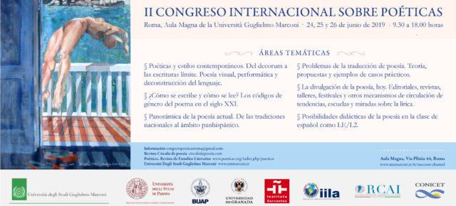 II CONGRESO INTERNACIONAL SOBRE POÉTICAS - Roma, junio 2019