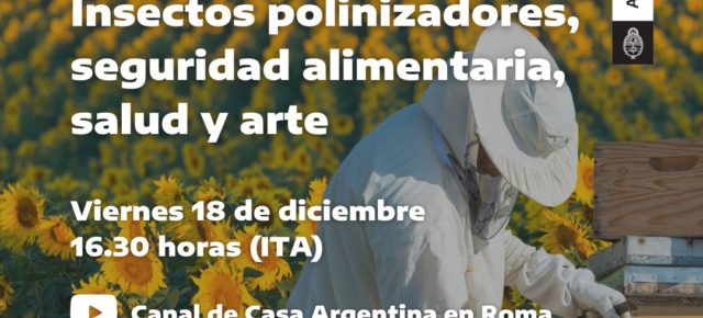 ENCUENTRO CIENTÍFICO online: SOBRE INSECTOS POLINIZADORES, SEGURIDAD ALIMENTARIA, SALUD y ARTE