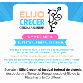La RCAI se suma al Primer Festival Federal de Ciencia de Argentina ELIJO CRECER